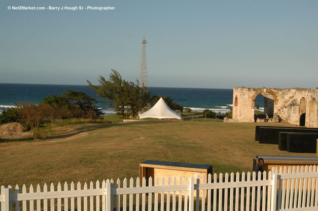 The Aqueduct Venue Under Construction - Monday, January 22th - 10th Anniversary - Air Jamaica Jazz & Blues Festival 2007 - The Art of Music - Tuesday, January 23 - Saturday, January 27, 2007, The Aqueduct on Rose Hall, Montego Bay, Jamaica - Negril Travel Guide, Negril Jamaica WI - http://www.negriltravelguide.com - info@negriltravelguide.com...!