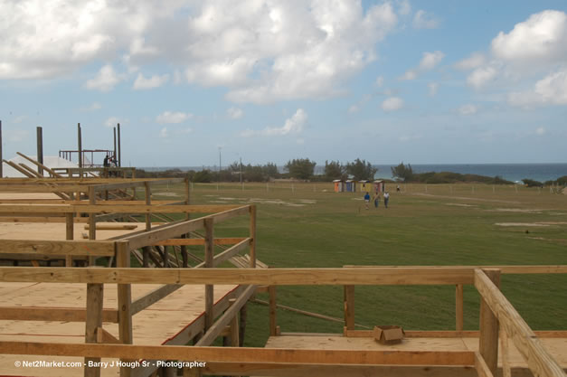 The Aqueduct Venue Under Construction - Thursday, January 18th - 10th Anniversary - Air Jamaica Jazz & Blues Festival 2007 - The Art of Music - Tuesday, January 23 - Saturday, January 27, 2007, The Aqueduct on Rose Hall, Montego Bay, Jamaica - Negril Travel Guide, Negril Jamaica WI - http://www.negriltravelguide.com - info@negriltravelguide.com...!