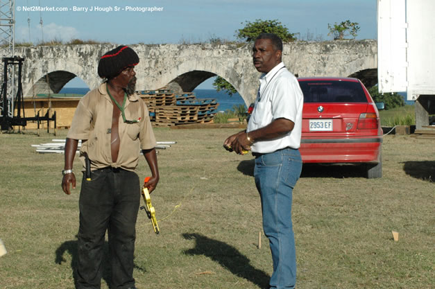 TurnKey Production's Office & Aqueduct Venue Under Construction - Tuesday, January 16th - 10th Anniversary - Air Jamaica Jazz & Blues Festival 2007 - The Art of Music - Tuesday, January 23 - Saturday, January 27, 2007, The Aqueduct on Rose Hall, Montego Bay, Jamaica - Negril Travel Guide, Negril Jamaica WI - http://www.negriltravelguide.com - info@negriltravelguide.com...!