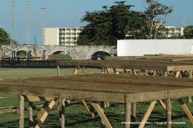 TurnKey Production's Office & Aqueduct Venue Under Construction - Tuesday, January 16th - 10th Anniversary - Air Jamaica Jazz & Blues Festival 2007 - The Art of Music - Tuesday, January 23 - Saturday, January 27, 2007, The Aqueduct on Rose Hall, Montego Bay, Jamaica - Negril Travel Guide, Negril Jamaica WI - http://www.negriltravelguide.com - info@negriltravelguide.com...!