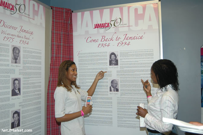 Jamaica Tourist Board 50 Years - 1955 - 2005 "...sharing the Jamaican experience" - 50th Anniversary Exhibition Launch Photos - Montego Bay Civic Center, Sam Sharpe Square, Montego Bay - Thursday, December 15, 2005  - Negril Travel Guide, Negril Jamaica WI - http://www.negriltravelguide.com - info@negriltravelguide.com...!