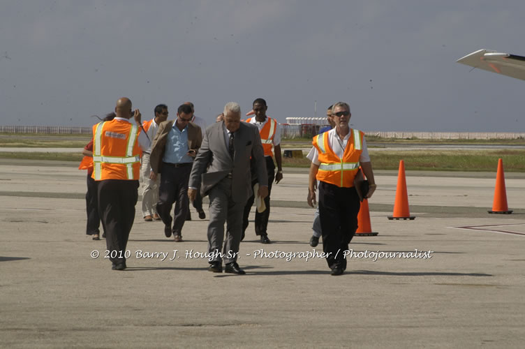 Jamaica Air Shuttle Launch @ MBJ Airports Limited, Wednesday, January 20, 2010, Sangster International Airport, Montego Bay, St. James, Jamaica W.I. - Photographs by Net2Market.com - Barry J. Hough Sr, Photographer/Photojournalist - The Negril Travel Guide - Negril's and Jamaica's Number One Concert Photography Web Site with over 40,000 Jamaican Concert photographs Published -  Negril Travel Guide, Negril Jamaica WI - http://www.negriltravelguide.com - info@negriltravelguide.com...!