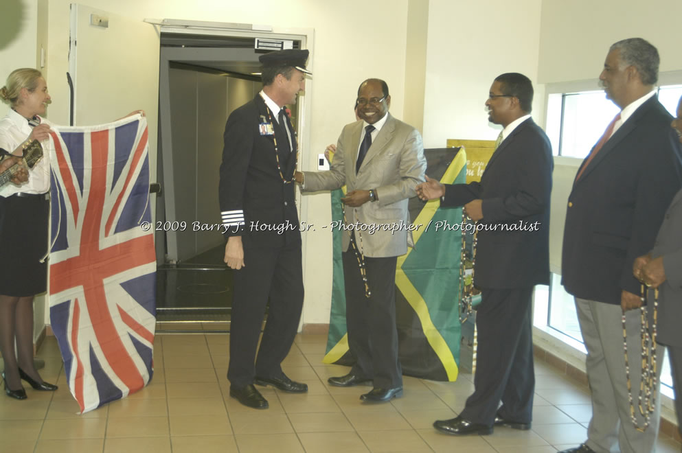  British Airways Inaugurates New Scheduled Service from London Gatwick Airport to Sangster International Airport, Montego Bay, Jamaica, Thursday, October 29, 2009 - Photographs by Barry J. Hough Sr. Photojournalist/Photograper - Photographs taken with a Nikon D70, D100, or D300 - Negril Travel Guide, Negril Jamaica WI - http://www.negriltravelguide.com - info@negriltravelguide.com...!