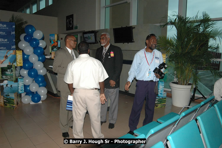 JetBue Airways' Inaugural Air Service between Sangster International Airport, Montego Bay and John F. Kennedy Airport, New York at MBJ Airports Sangster International Airport, Montego Bay, St. James, Jamaica - Thursday, May 21, 2009 - Photographs by Net2Market.com - Barry J. Hough Sr, Photographer/Photojournalist - Negril Travel Guide, Negril Jamaica WI - http://www.negriltravelguide.com - info@negriltravelguide.com...!