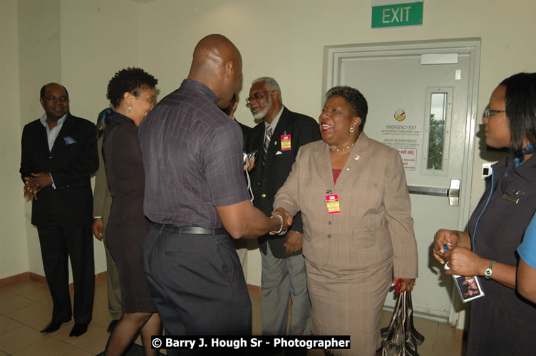 JetBue Airways' Inaugural Air Service between Sangster International Airport, Montego Bay and John F. Kennedy Airport, New York at MBJ Airports Sangster International Airport, Montego Bay, St. James, Jamaica - Thursday, May 21, 2009 - Photographs by Net2Market.com - Barry J. Hough Sr, Photographer/Photojournalist - Negril Travel Guide, Negril Jamaica WI - http://www.negriltravelguide.com - info@negriltravelguide.com...!