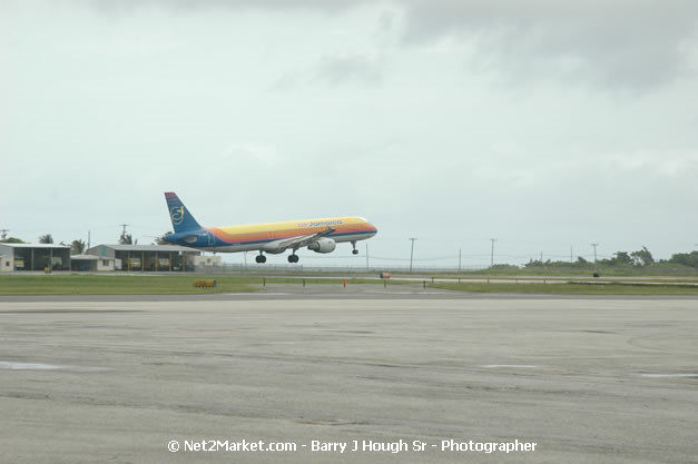 Air Jamaica Airline - Landing & Take Off - MBJ Airports Limited - Sangster International Airport - Domestic Terminal - Montego Bay, St James, Jamaica W.I. - MBJ Limited - Transforming Sangster International Airport into a world class facility - Photographs by Net2Market.com - Negril Travel Guide, Negril Jamaica WI - http://www.negriltravelguide.com - info@negriltravelguide.com...!