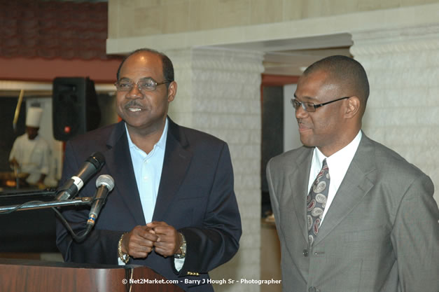 Minister of Toursim Luncheon - Minister of Tourism, Hon. Edmund Bartlett - Director of Tourism, Basil Smith - Saturday, December 15, 2007 - Rose Hall Resort and Country Club, Rose Hall, Montego Bay, Jamaica W.I. - Photographs by Net2Market.com - Barry J. Hough Sr, Photographer - Negril Travel Guide, Negril Jamaica WI - http://www.negriltravelguide.com - info@negriltravelguide.com...!