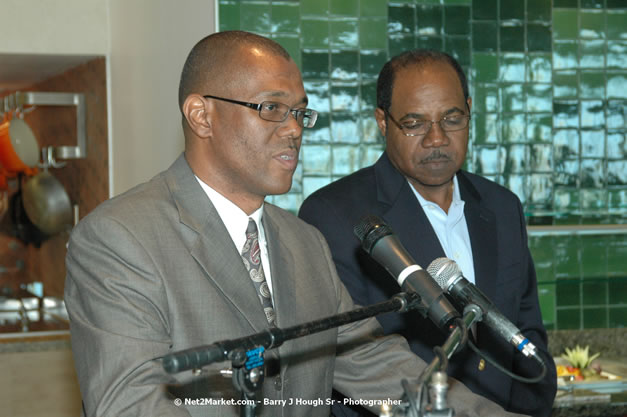 Minister of Toursim Luncheon - Minister of Tourism, Hon. Edmund Bartlett - Director of Tourism, Basil Smith - Saturday, December 15, 2007 - Rose Hall Resort and Country Club, Rose Hall, Montego Bay, Jamaica W.I. - Photographs by Net2Market.com - Barry J. Hough Sr, Photographer - Negril Travel Guide, Negril Jamaica WI - http://www.negriltravelguide.com - info@negriltravelguide.com...!