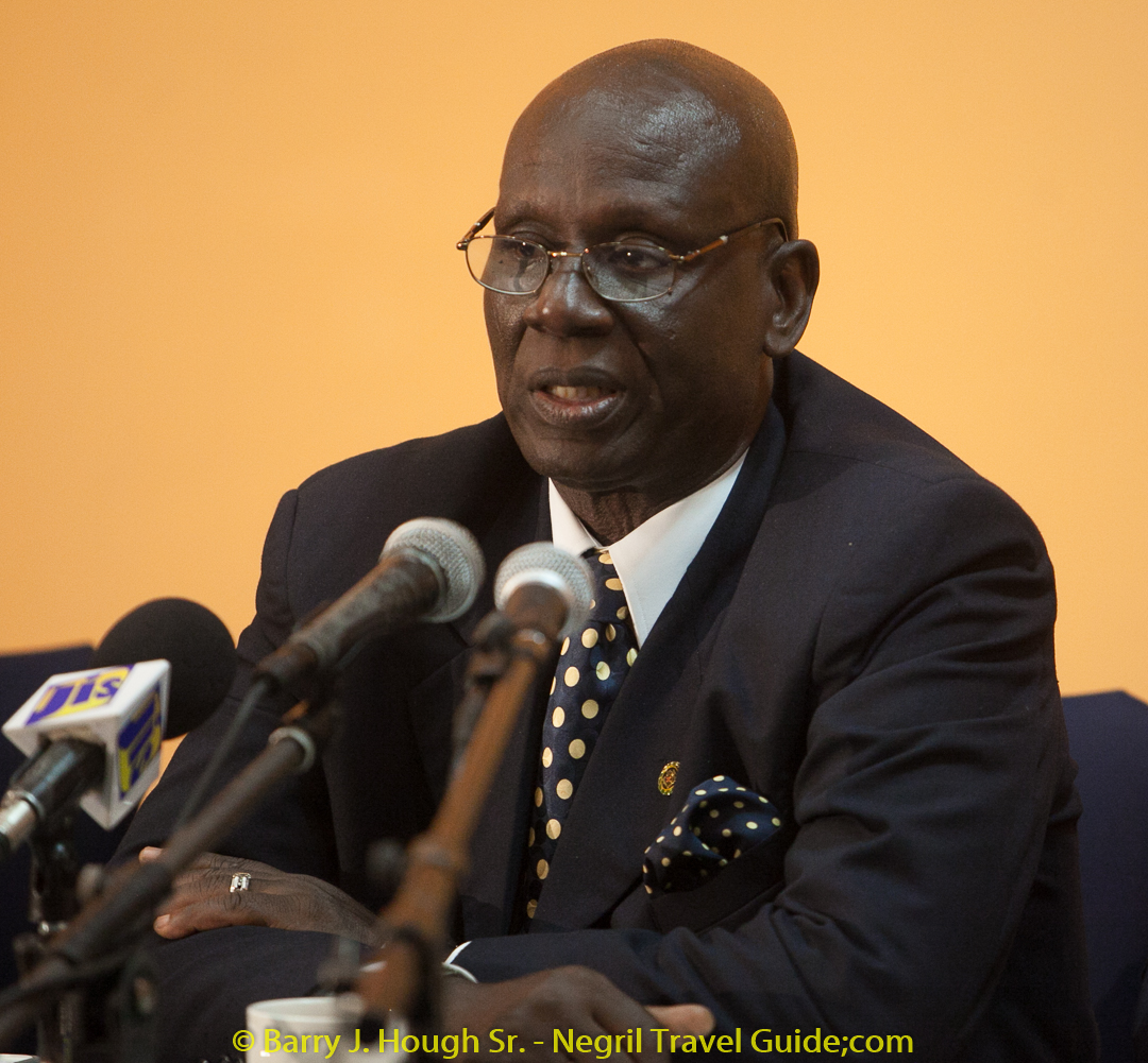 The Honourable Desmond McKenzie, CD, MP, JP, Minister of Local Government and Community Development meets with Negril Chamber of Commerce and Community Members