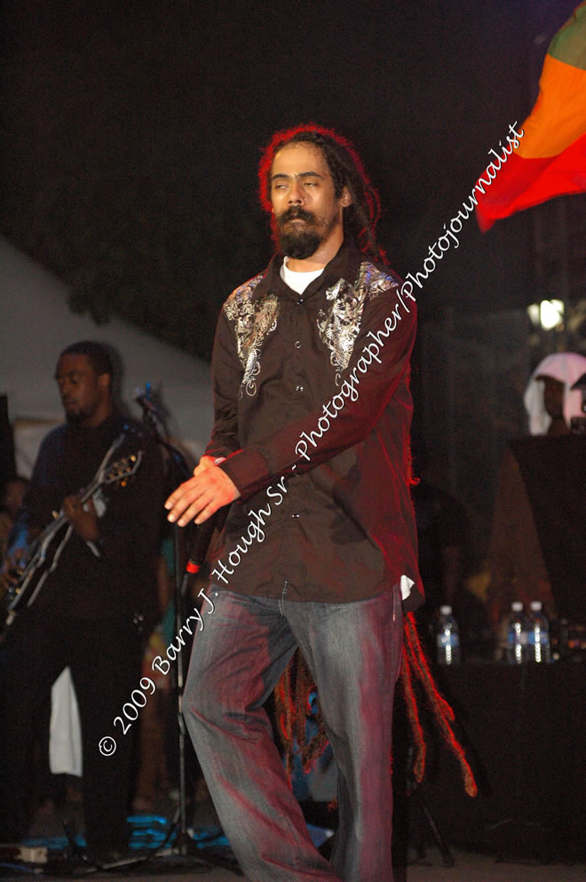 Damian 'Jr. Gong' Marley & NAS @ Reggae Sumfest 2009 - International Night 2 - Reggae Sumfest 2009,Catherine Hall, Montego Bay, St. James, Jamaica W.I. - Saturday, July 25, 2009 - Reggae Sumfest 2009, July 19 - 25, 2009 - Photographs by Net2Market.com - Barry J. Hough Sr. Photojournalist/Photograper - Photographs taken with a Nikon D70, D100, or D300 - Negril Travel Guide, Negril Jamaica WI - http://www.negriltravelguide.com - info@negriltravelguide.com...!