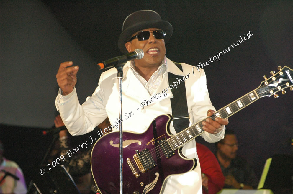 Tito Jackson @ Reggae Sumfest 2009 - International Night 2 - Tito Jackson, brother of the late King of Pop Michael Jackson performed live at Reggae Sumfest 2009. Reggae Sumfest 2009,Catherine Hall, Montego Bay, St. James, Jamaica W.I. - Saturday, July 25, 2009 - Reggae Sumfest 2009, July 19 - 25, 2009 - Photographs by Net2Market.com - Barry J. Hough Sr. Photojournalist/Photograper - Photographs taken with a Nikon D70, D100, or D300 - Negril Travel Guide, Negril Jamaica WI - http://www.negriltravelguide.com - info@negriltravelguide.com...!