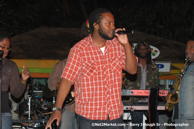 Tarrus Riley, Jimmy Riley, and Dwayne Stephensen - Money Cologne Promotions in association with "British Link Up" presents Summer Jam featuring She's Royal Tarrus Riley & Jimmy Riley - Plus Ras Slick, Sham Dawg, and Whiskey Bagio @ Roots Bamboo, Norman Manley Boulevard, Negril, Jamaica W.I. - Backed up Dean Fraser & The Hurricanne Band - MC Barry G and Rev. BB - July 25, 2007 - Negril Travel Guide.com, Negril Jamaica WI - http://www.negriltravelguide.com - info@negriltravelguide.com...!