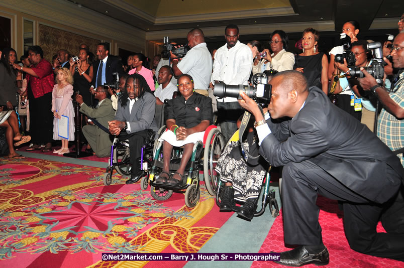 Jamaica's Olympic Athletes Reception at the Ritz Carlton - The City of Montego Bay Welcomes Our 2008 Olympians - Western Motorcade - Civic Ceremony - A Salute To Our Beijing Heros - Ritz Carlton Golf & Spa Resort, Montego Bay, Jamaica - Tuesday, October 7, 2008 - Photographs by Net2Market.com - Barry J. Hough Sr. Photojournalist/Photograper - Photographs taken with a Nikon D300 - Negril Travel Guide, Negril Jamaica WI - http://www.negriltravelguide.com - info@negriltravelguide.com...!