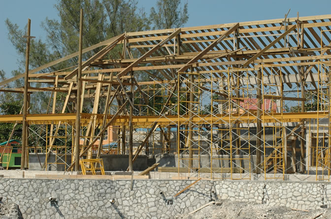 W orld Famous - Rick's Cafe - Negril's West End Cliffs - Rebuilding After Ivan  - Negril Travel Guide, Negril Jamaica WI - http://www.negriltravelguide.com - info@negriltravelguide.com...!